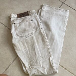 Just Cavalli Cream Denim with Brown Label